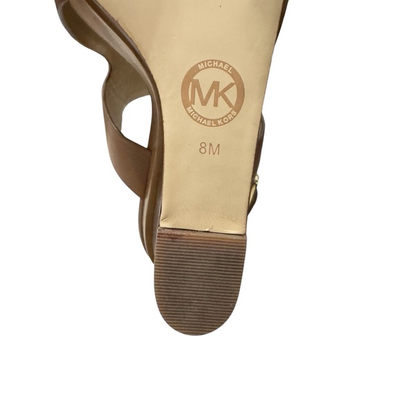 Elegant Tan Wedge Sandals - Picture 9 of 11